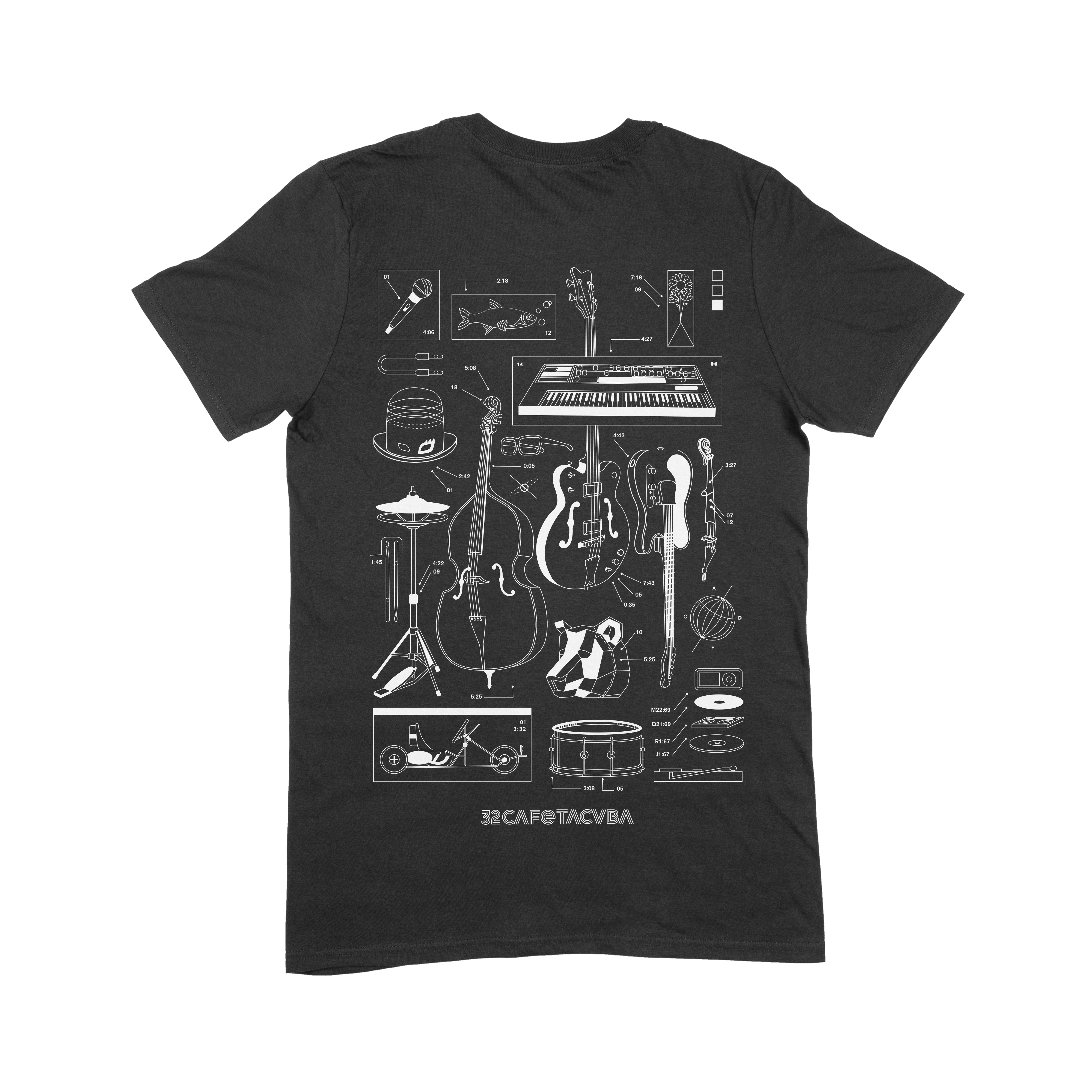 Playera - Café Tacvba 32 Negra