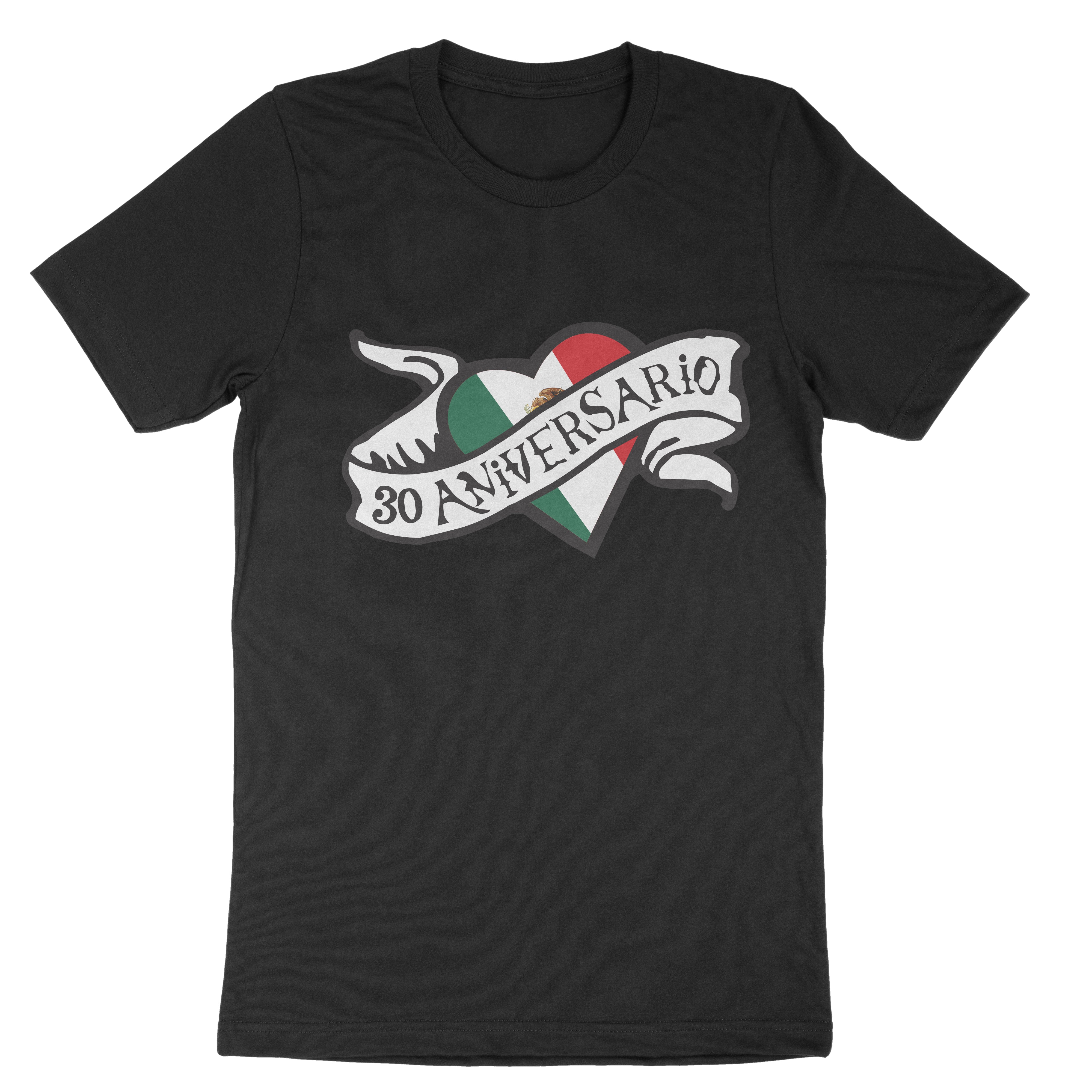 Playera/Blusa - 30 Aniversario (Negra) Bandera