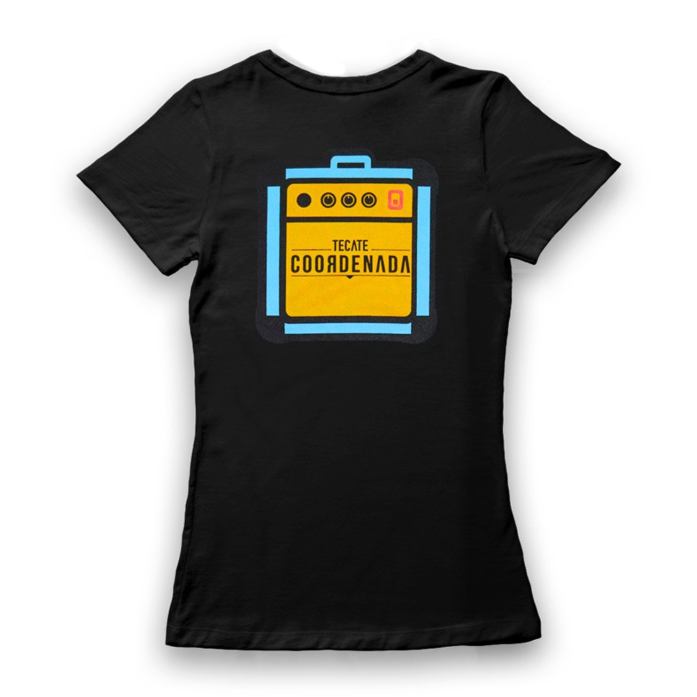 Playera Mujer - Amplificador (Negra)
