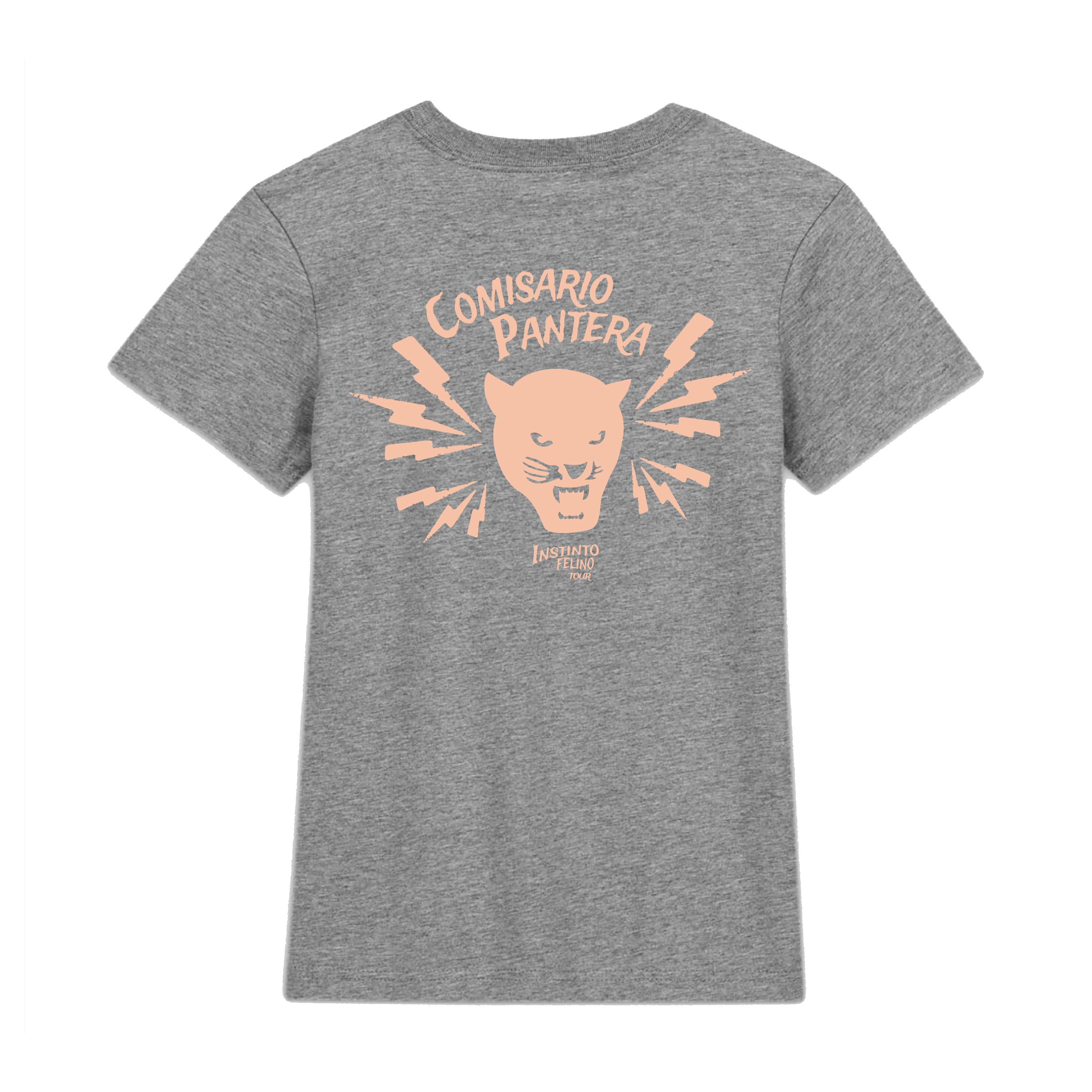 Playera - Instinto Felino (Gris Jaspe)