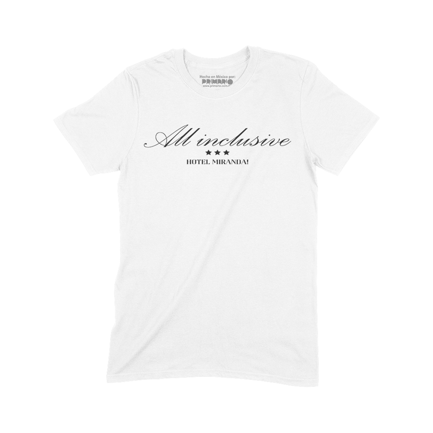 Playera - All Inclusive  Blanco