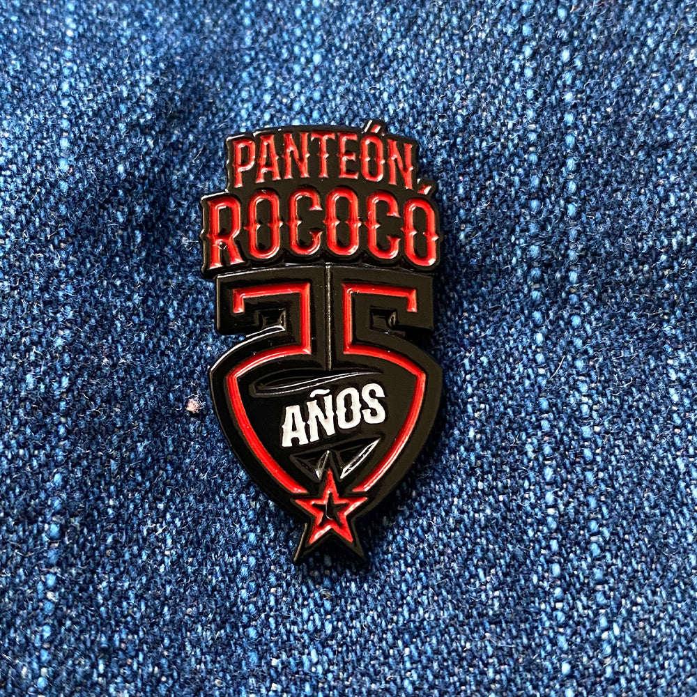 PANTEON ROCOCO CALAVERA ROCK EN ESPAÑOL PLAYERA NEGRA / BLACK T-SHIRT *