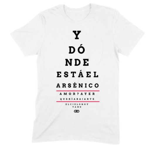 Playera - Arsénico (Blanco)